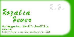 rozalia hever business card